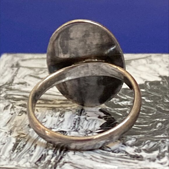 Lapis lazuli ring in sterling silver from Bali - Picture 5 of 5